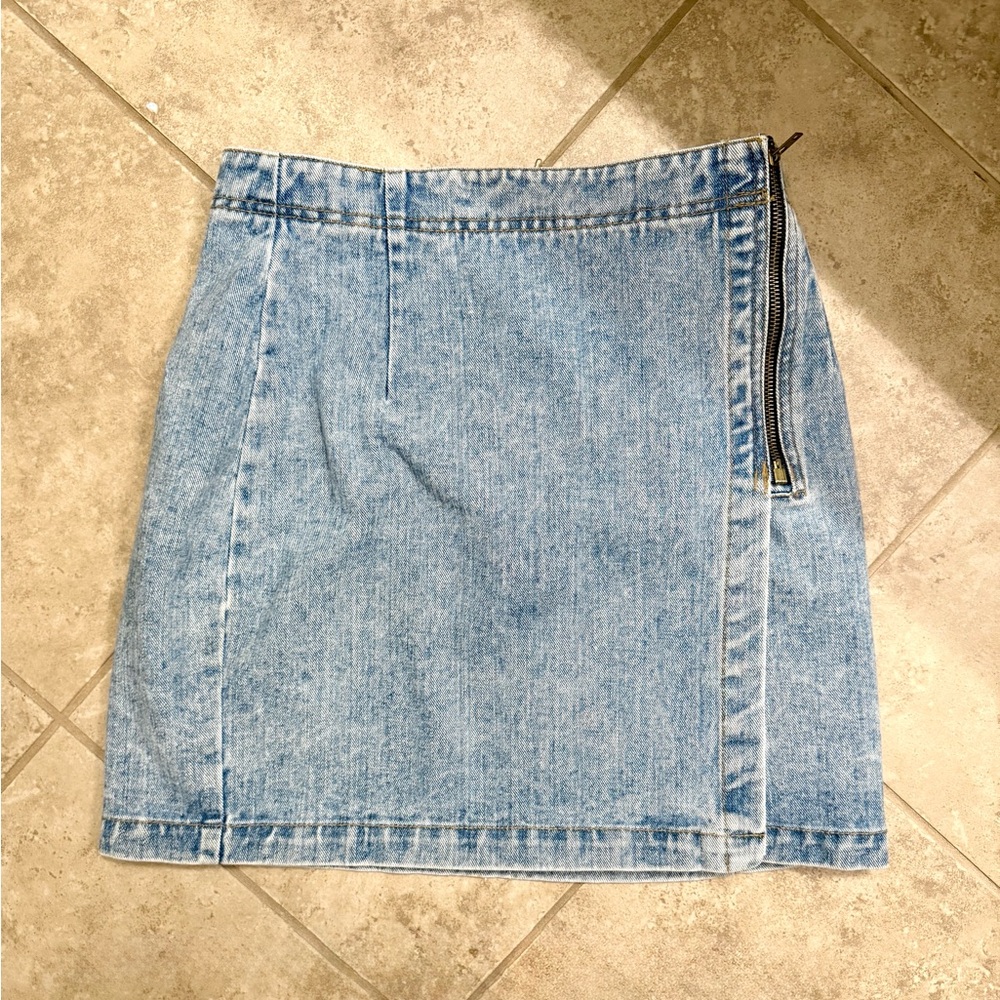 Guess Light Blue Denim Mini Skirt